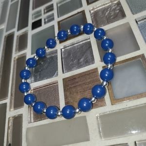 Vintage Blue & Silver bracelet-$5 add on